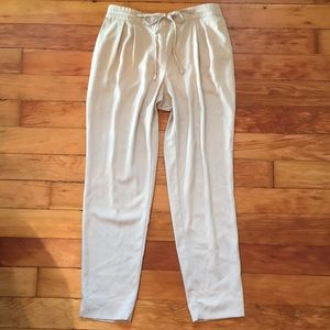 Zara Basics collection work trousers pants tan M